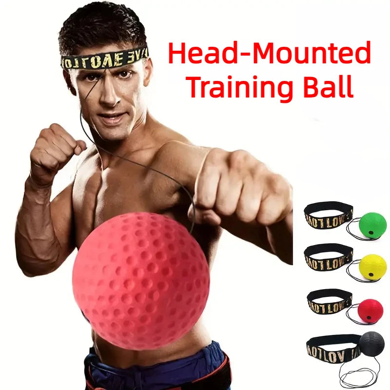 1Pcs MMA Boxing Speed Ball Head-Mounted Pu Punch Sanda Training Hand