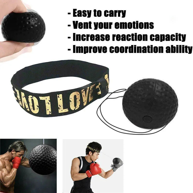 1 Set Boxing Reflex Speed Punch Ball Sanda Boxer Raising Reaction